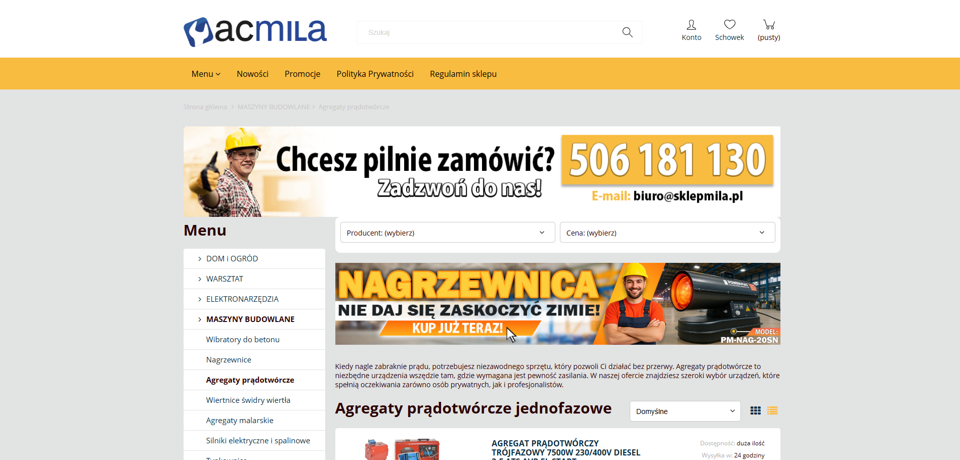 Zastosowania agregatów prądotwórczych jednofazowych w rolnictwie i budownictwie