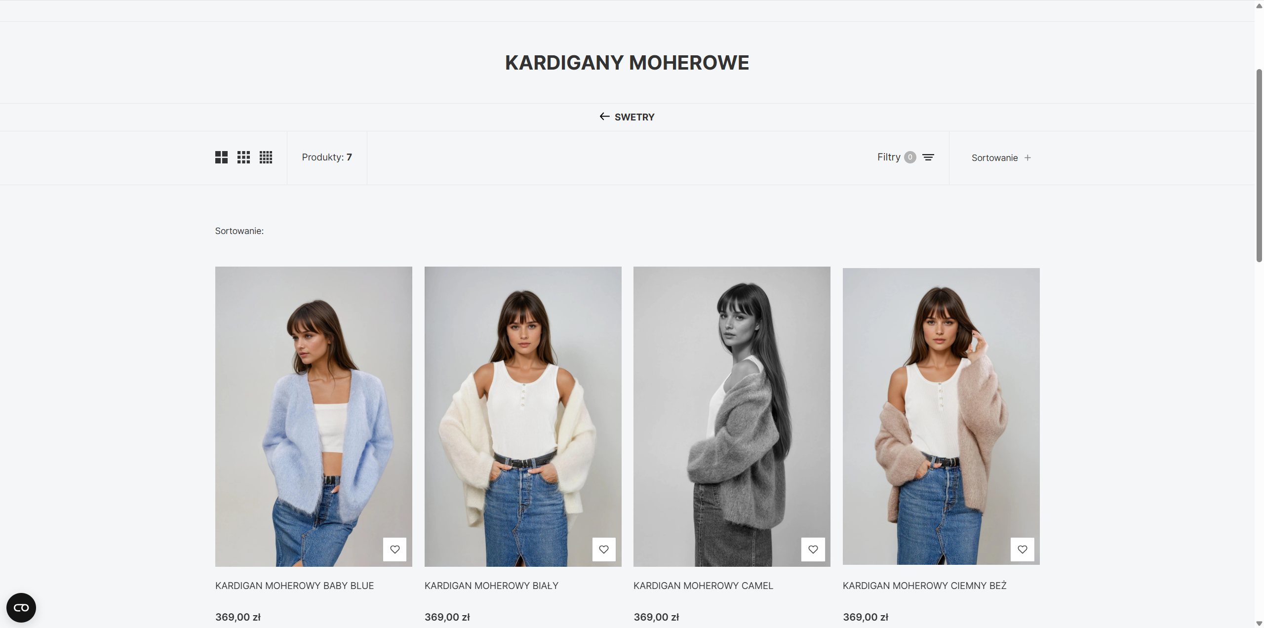 Moherowe kardigany w garderobie kapsułowej
