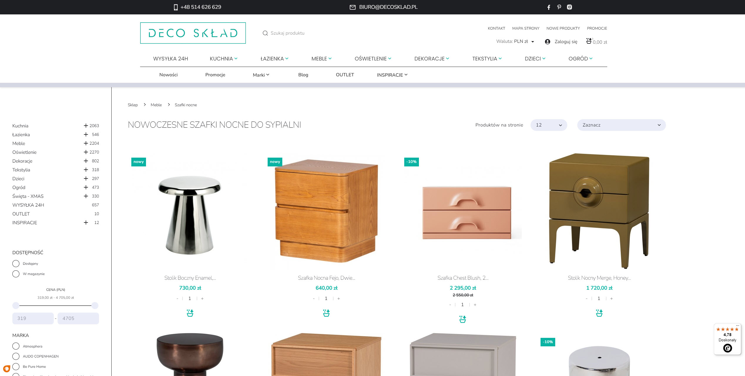 Wiszące czy stojące: jak dobrać nowoczesne szafki nocne do sypialni?